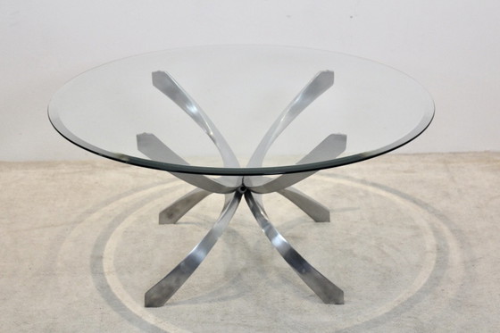 Aluminium en glazen salontafel van Knut Hesterberg voor Ronald Schmitt, Koffietafelboeken (foto 5 van 9)
