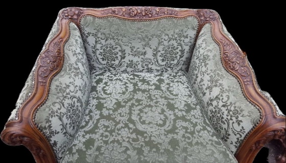 Exclusive Louis XVI Sofa Set – Seating area, Textile, Wood (photo 8 of 9)