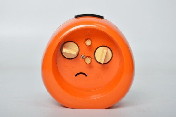 Image 1 of Oranje 'Ruhla' druppelwekker uit de jaren 70 / Space Age, Vintage / Duitsland DDR
