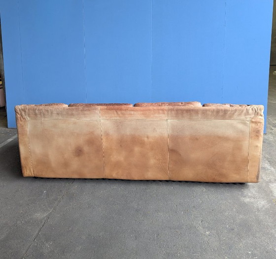 Image 1 of Canapé 3 places vintage en cuir italien, Brunati, années 1970