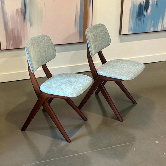 Image 1 of Sedia a forbice vintage Louis van Teeffelen