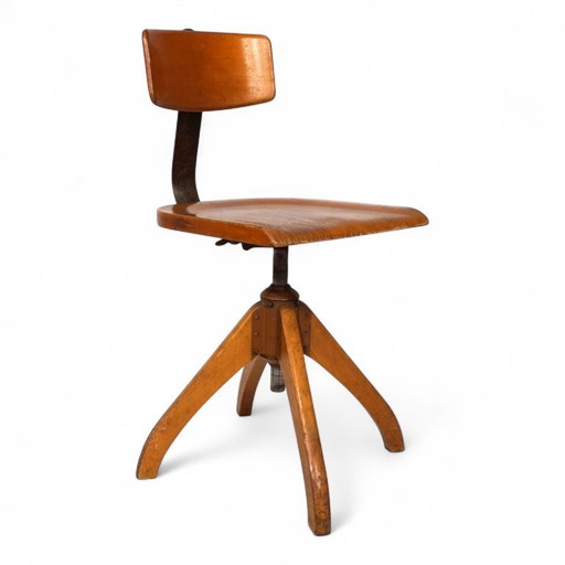 Ama Elastic office chair, Bauhaus style, 1950