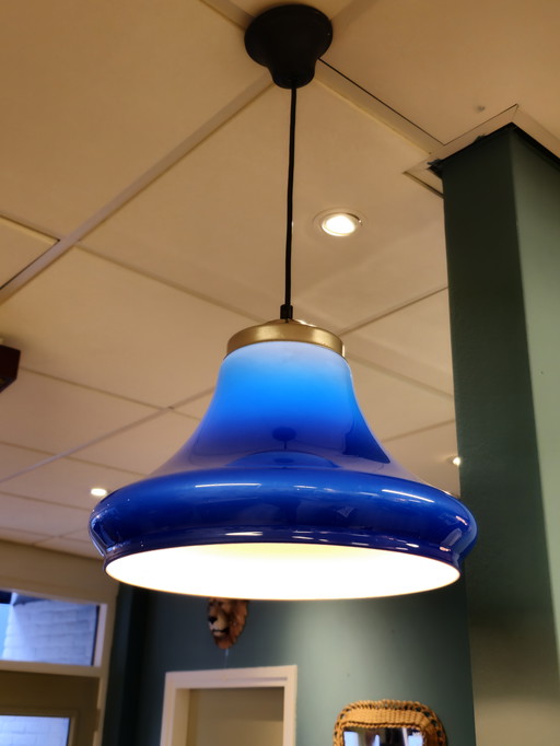 Vintage Blue Pendant Ceiling Lamp Plastic