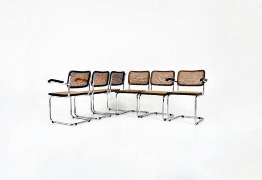 Dining Chairs Style B32 by Marcel Breuer, Set of 6