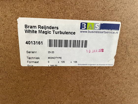 Image 1 of Bram Reijnders - Serigrafía, White Magic Turbulence - Enmarcado