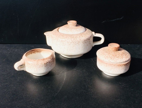 Image 1 of Vintage 60s ' Fat Lava West-Germany ' brutalist servies