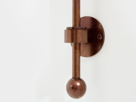 Image 1 of Paire d'appliques murales hautes en métal patiné de Mattia Bonetti, 2009