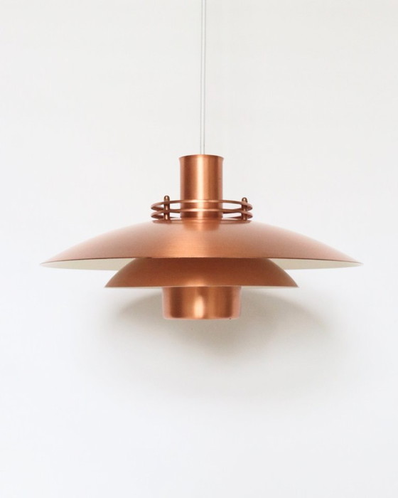 Vintage Danish Copper Pendant Lamp Formlight – Fog & Mørup, Metal (photo 3 of 14)