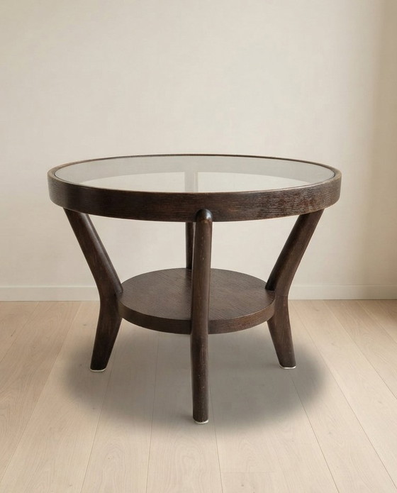 Table basse par Karel Kozelka & Antonín Kropáček pour Interier Praha, années 1940, Tchécoslovaquie, 73 × 57 × (photo 2 of 6)