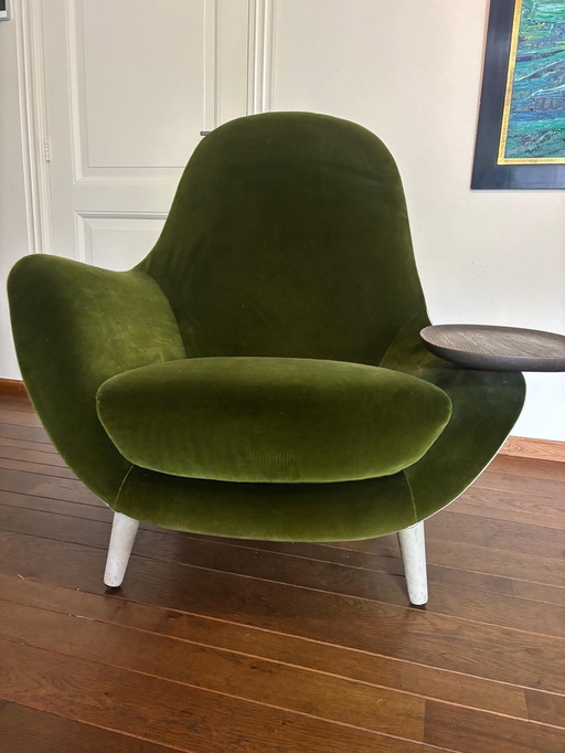 Poliform Mad King Apoyabrazos verde beige