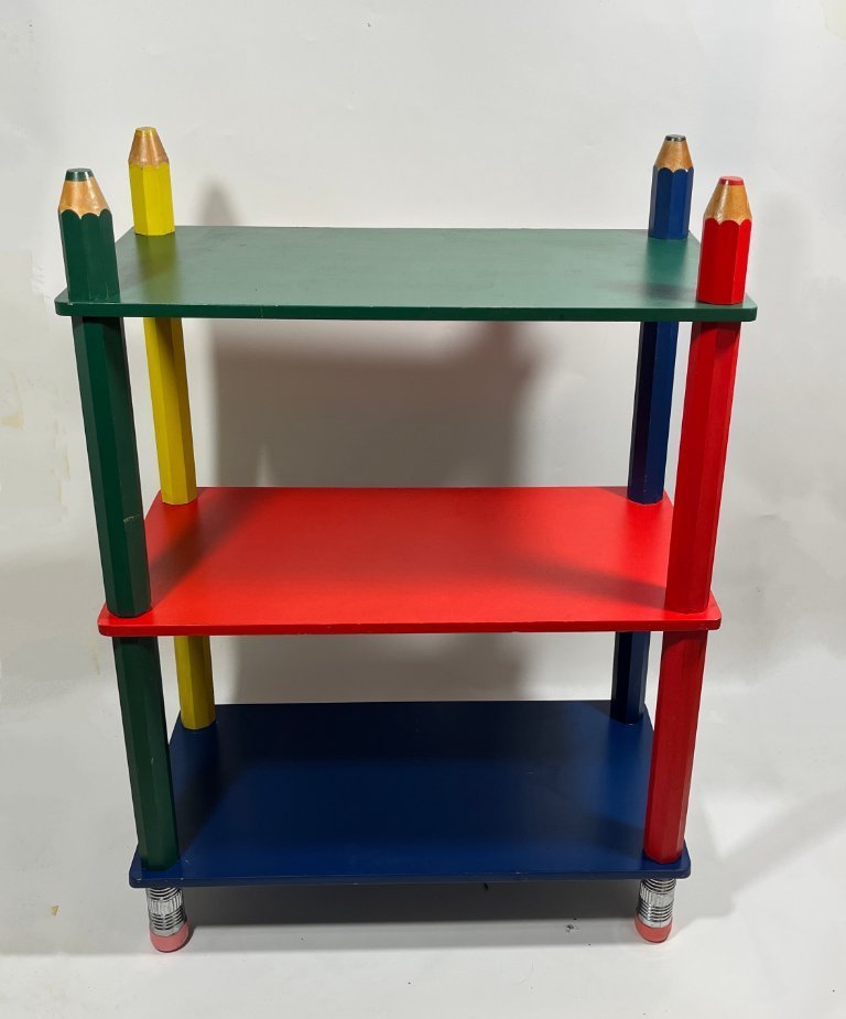 80's ペンシル コーナーシェルフ pierre sala ヴィンテージ Pierre Sala Vintage Pencil Design: Bookcase & Coat Rack