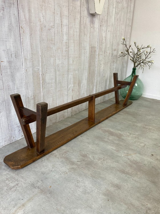 Antieke Boerenbank 205cm – Bankjes, Wood (photo 8 of 10)