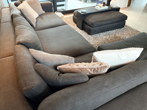 Image 1 of Divano angolare Minotti Hamilton nero/marrone