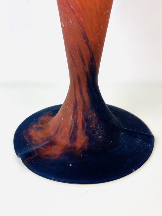 Image 1 of Französische Jugendstil-Pilzlampe pate de verre