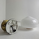 PAIR OF OLD VINTAGE OPALINE WALL LIGHTS