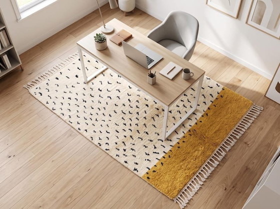 Alfombra de lana auténtica, tejida a mano, 2/3 m – Aime Té, Wool (photo 7 of 7)