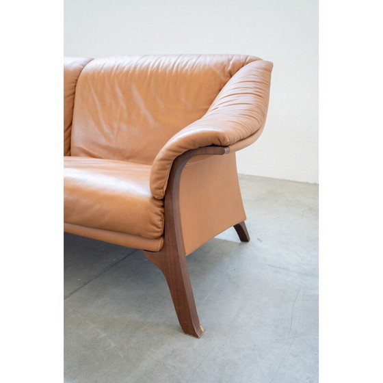 Image 1 of Vintage Frau sofa in cognac-colored leather, 1980-1990
