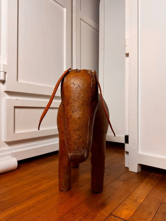 Image 1 of DIMITRI OMERSA Liberty vintage donkey DONKEY leather footstool object