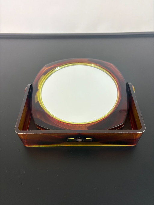  Lucite Makeup Mirror - 1970s