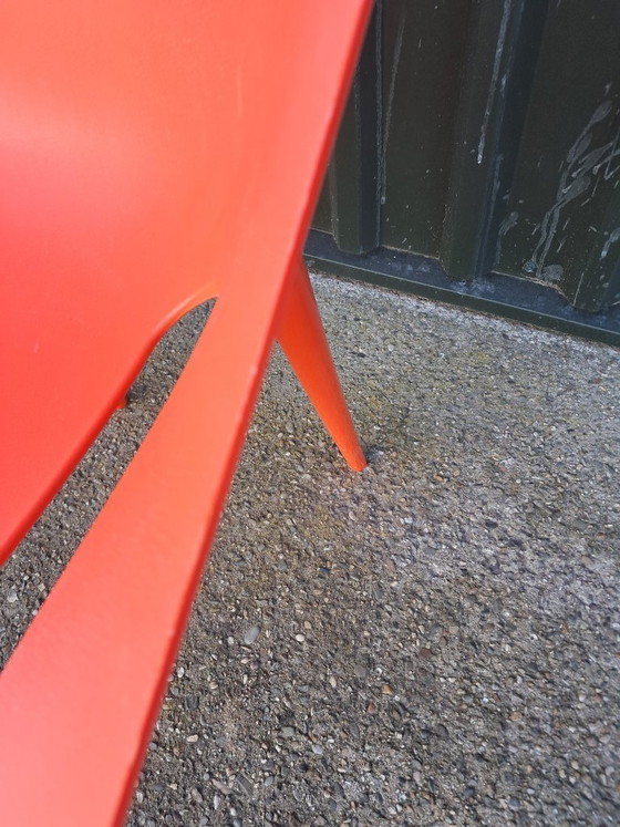 Image 1 of 4 Dr. Yes chairs Kartell color orange-red, stackable