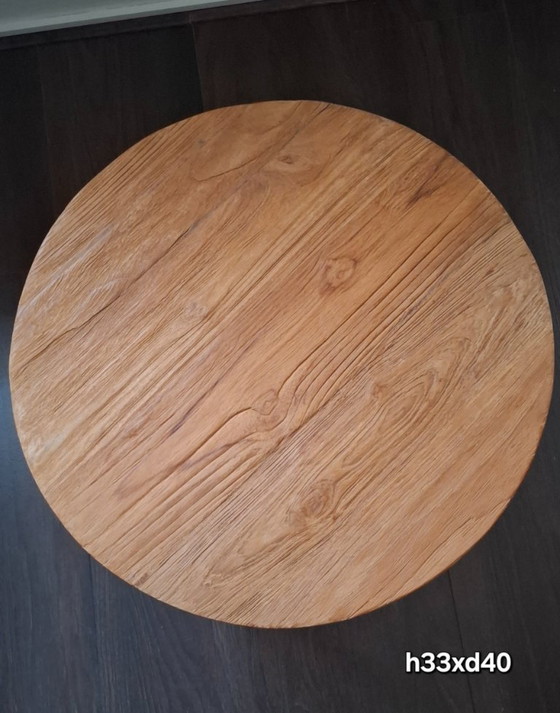 Image 1 of Coffee table set 3 pieces teak wood