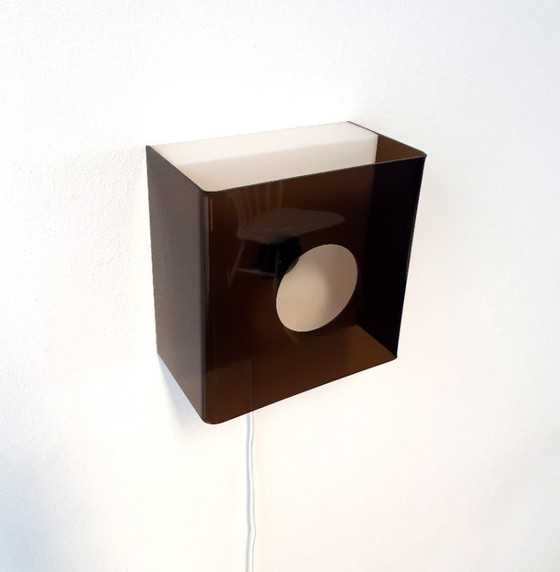 Image 1 of Plexiglass space age ceiling lamp/wall lamp, 70s lamp, Space age lamp
