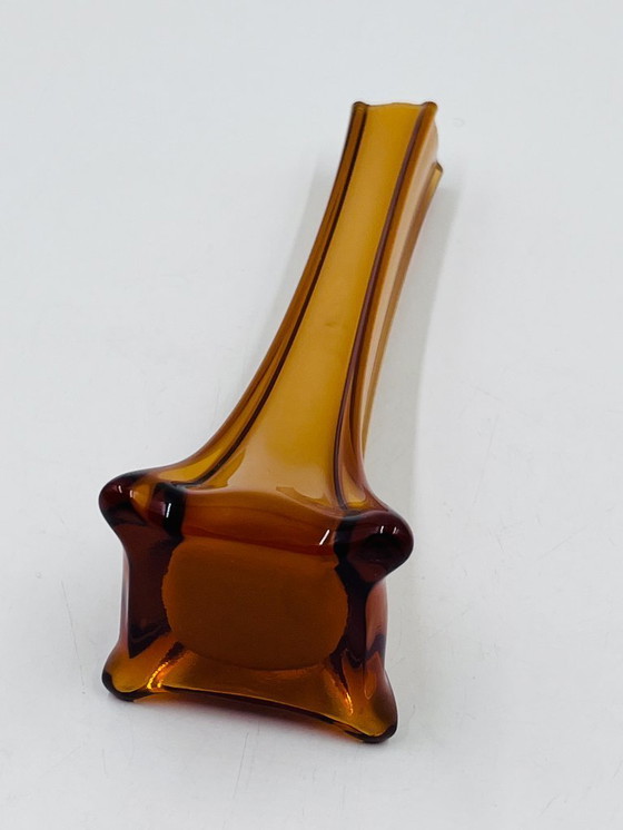 Image 1 of Jarrón de cristal de Murano en bronce ámbar, década de 1970