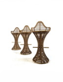 3x vintage rotan barkruk, Mary Beatrice Bloch ‘50