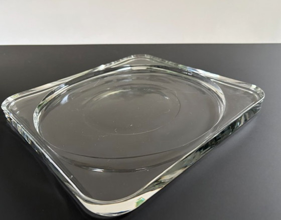 Coupe en Verre Lourd Vintage 28 Cm – Design Géométrique – Objets déco, Glass (photo 15 of 17)
