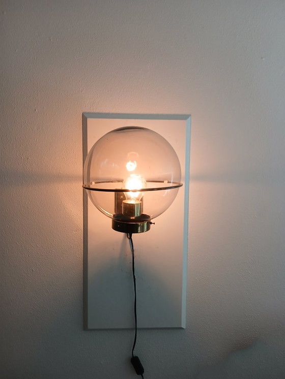 Image 1 of Basket Teardrop Wall Lamp - 1960s Vintage