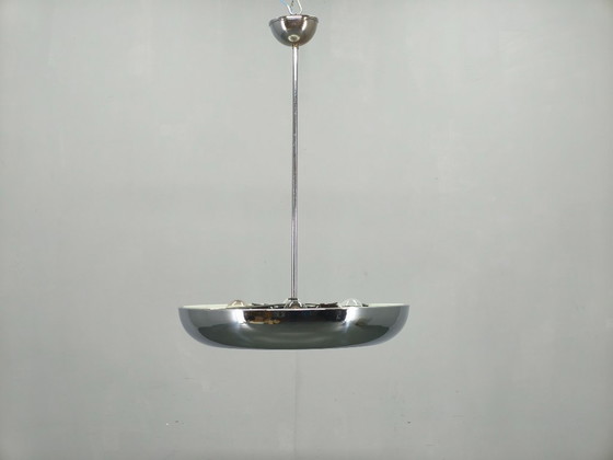 Image 1 of Bauhaus UFO Chandelier by Josef Hurka for Napako, 1930s