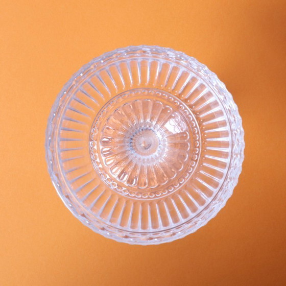 Image 1 of Vintage Traditional Finnish Clear Pedestal Bowl Marimekko / Iittala / 2000s