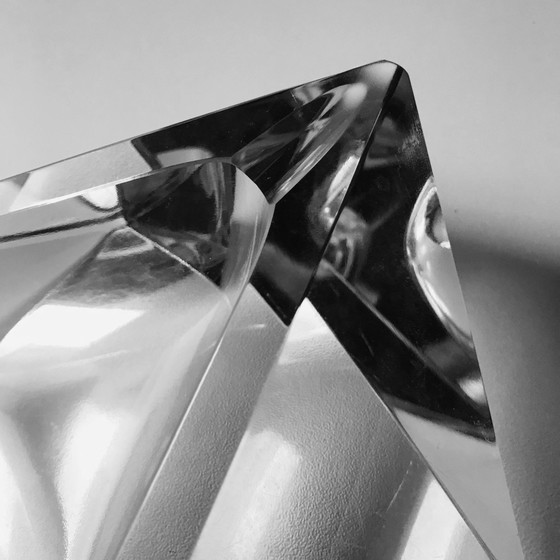 Image 1 of Vintage modernistische asbak - Kristal - 1970