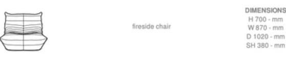 Divano Togo Ligne Roset Monoposto – Poltrone, Cotton (photo 6 of 6)