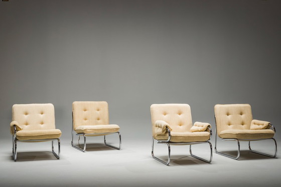 Image 1 of  Set of Three-Seater Borkum Sofa and Armchairs by Johan Bertil Häggström for Ikea, 1970s