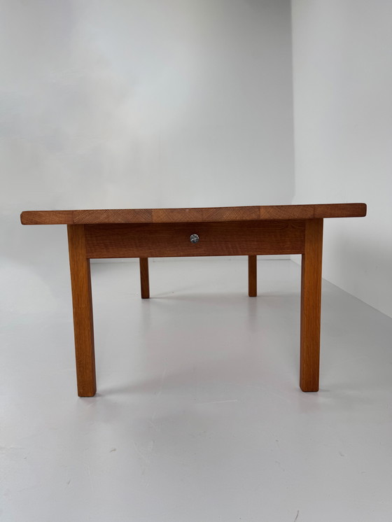 Image 1 of Solid Oak Coffee Table by Andreas Tuck – Design by Hans J. Wegner