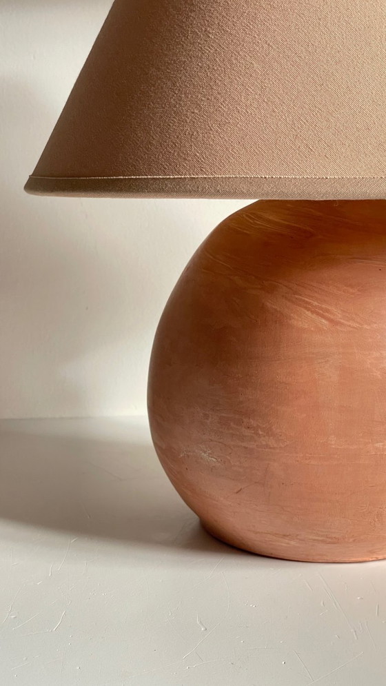 Image 1 of Vintage Terracotta Handgemaakte Lamp