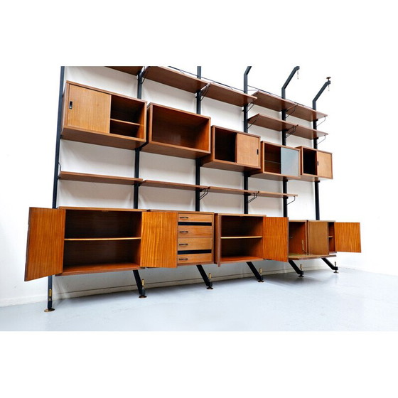 Image 1 of Vintage teak wall unit by Ico Parisi 1960