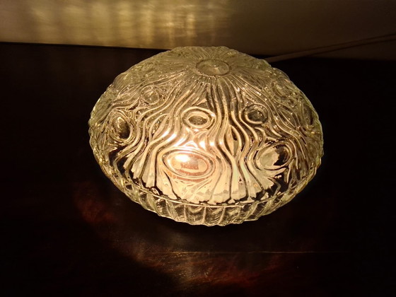 Image 1 of Plafoniera vintage in vetro jaren anni 60/70