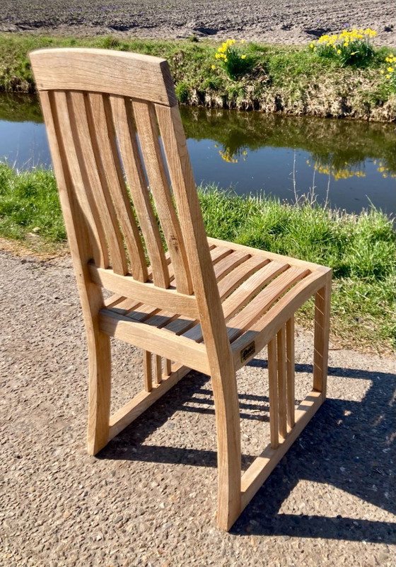 Image 1 of 4 sillas de jardín clásicas de teca Gloster