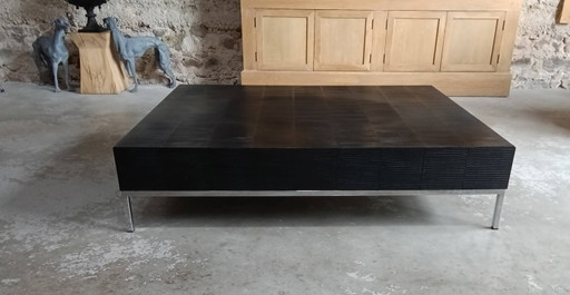 Table basse Casa Milano - CASKET Marron/Noir