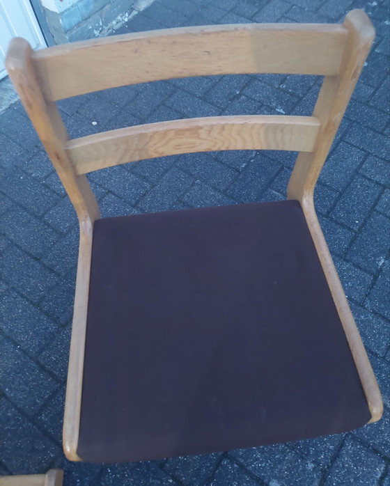 2x Cantilever Esszimmerstühle von Casala, Stoff, Holz, Braun (Foto 10 von 11)