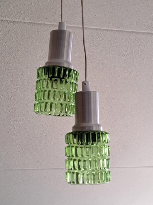 Lampes suspendues vintage de l'ère spatiale