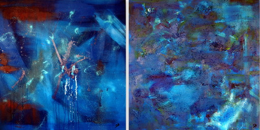 CB. Ocean Depth (Diptych Artwork)