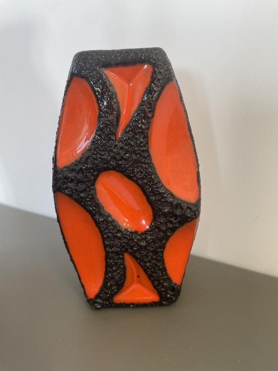 Vintage Roth Keramik set - Diamond vase 308 (with sticker) and ashtray – Ceramic (photo 6 of 8)