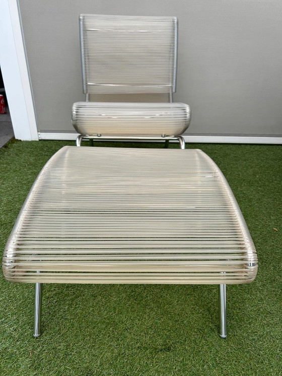 Image 1 of Hydra lounge chair met ottoman, Roberto semprini