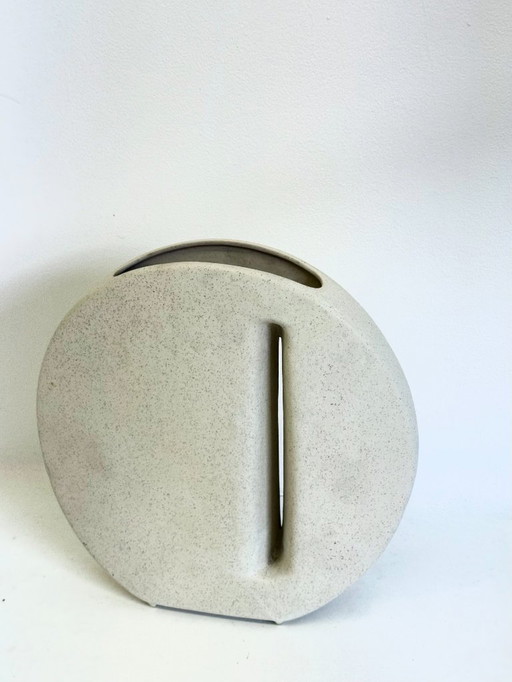 Ceramic vase by Nereo Boaretto in off-white