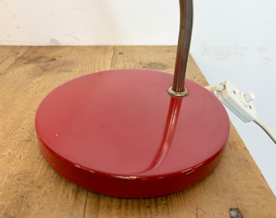 Image 1 of Vintage Red East German Table Lamp from AKA Leuchten, 1970s