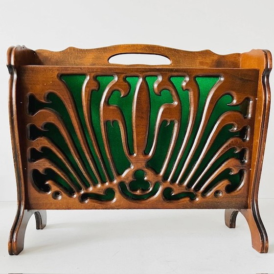 Image 1 of Portariviste vintage di metà secolo in stile art nouveau Portariviste anni '50