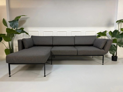 Brühl Roro Soft Sofa Stoff Grau Garnitur Schlafsofa Ecksofa